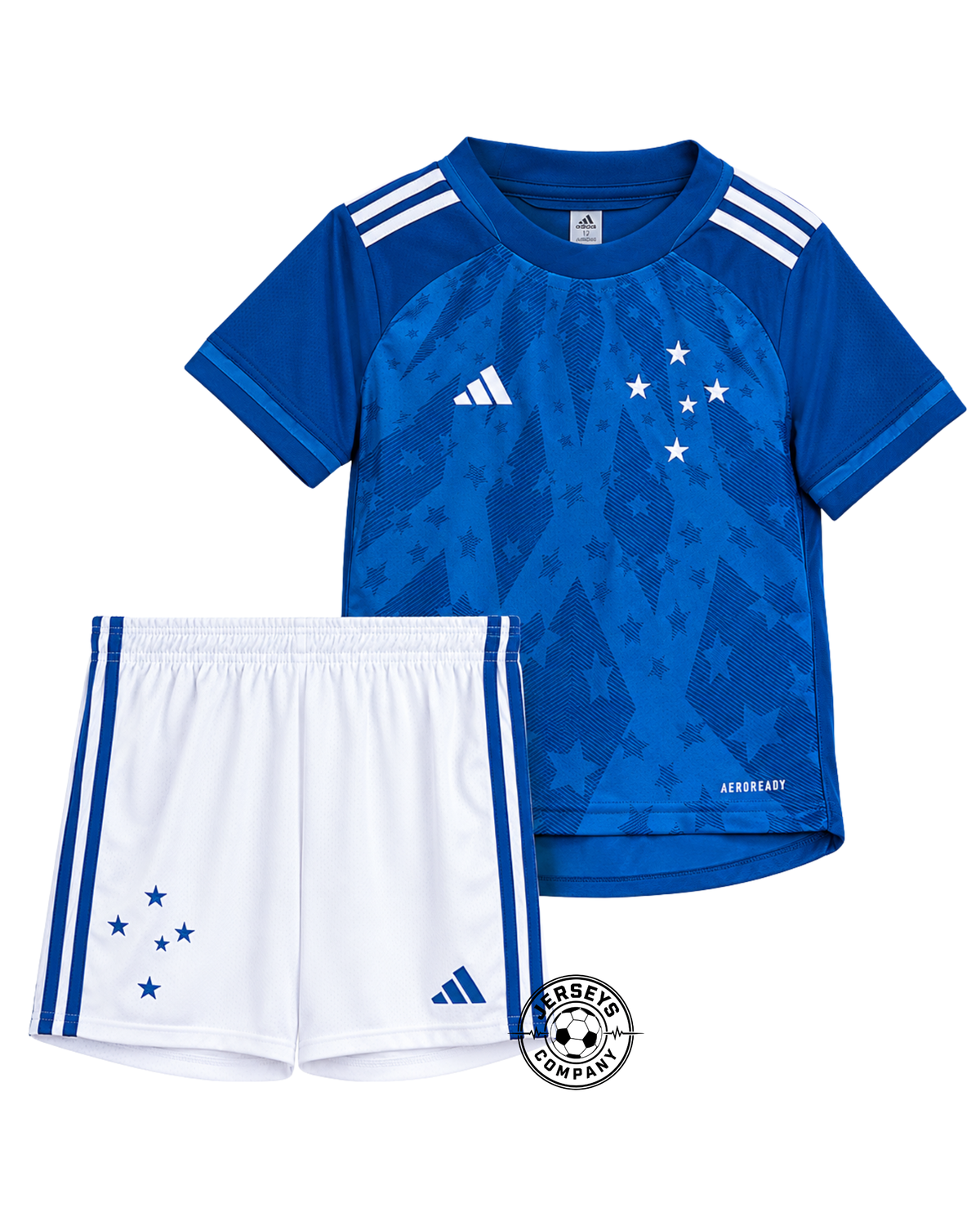 Kit Uniforme de Futebol do Cruzeiro I 2024 adidas Infantil