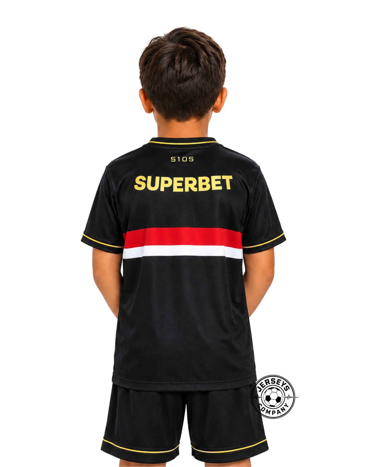 Conjunto Infantil São Paulo 2025 Third Preta