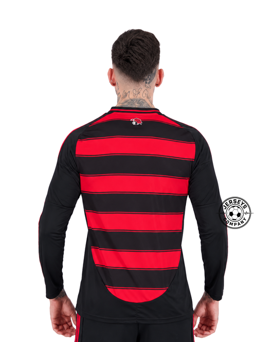 Camisa adidas Flamengo I 2025 Manga Longa