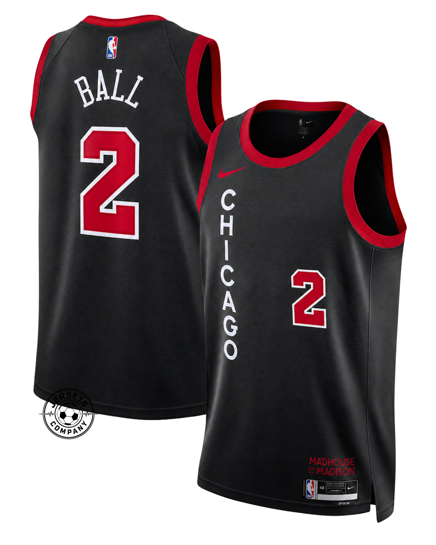 Lonzo Ball Chicago Bulls City Edition Jersey - Black