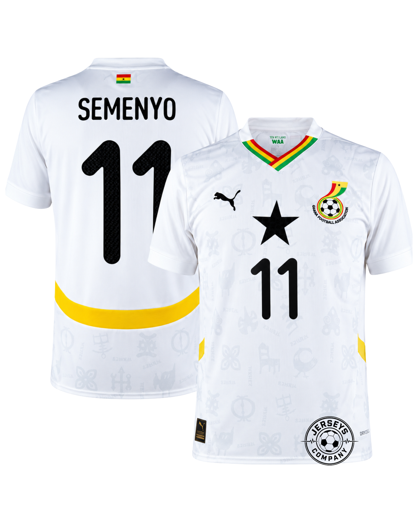 Ghana Semenyo 11 Home Fan Jersey 2025/26