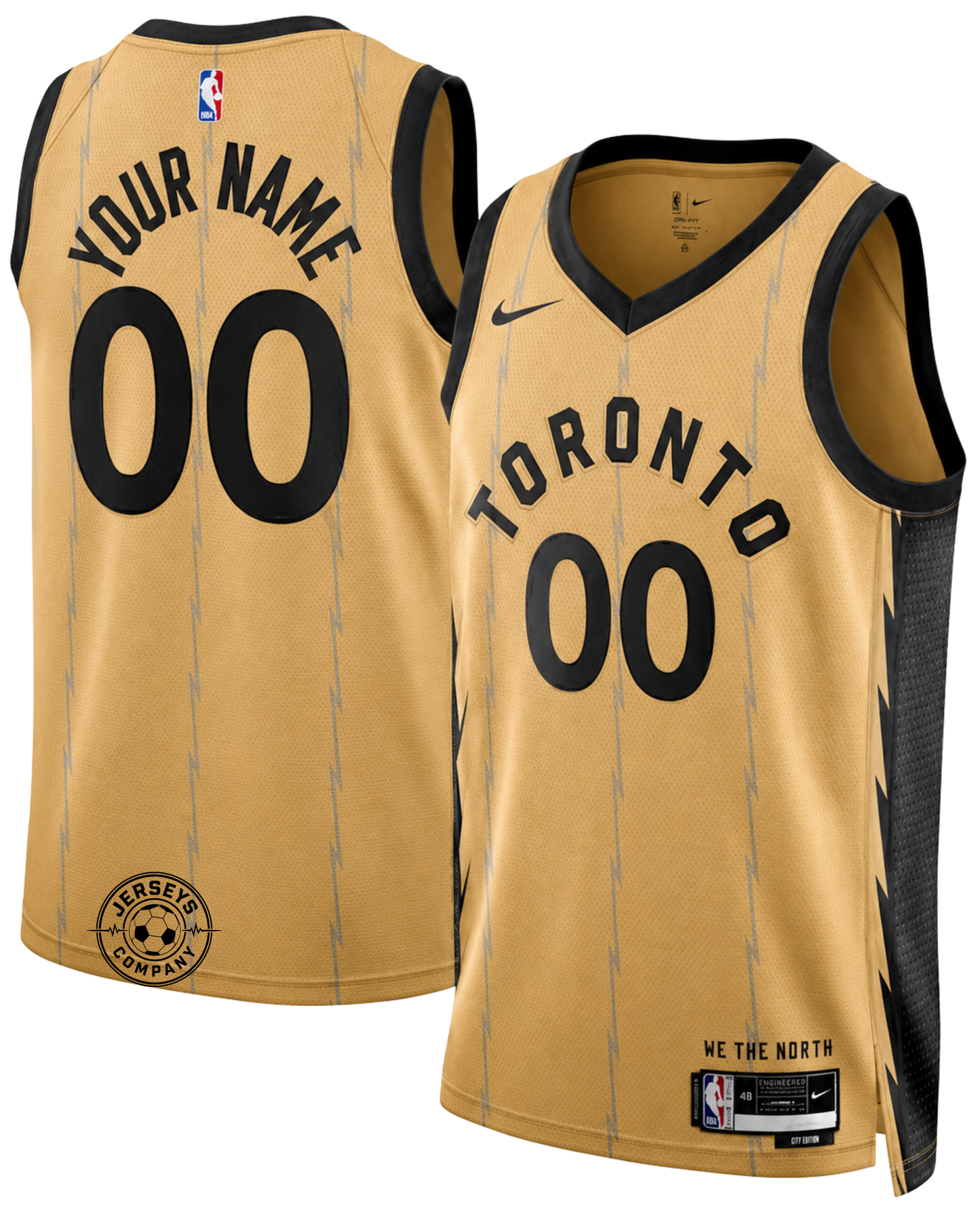Toronto Raptors City Edition Jersey - Gold