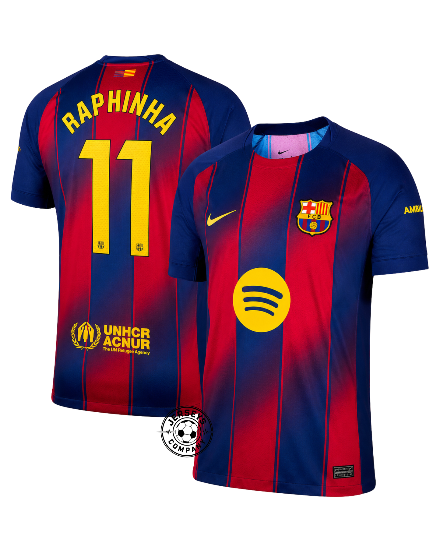Barcelona Home Raphinha 11 Home Fan Jersey 2025/26