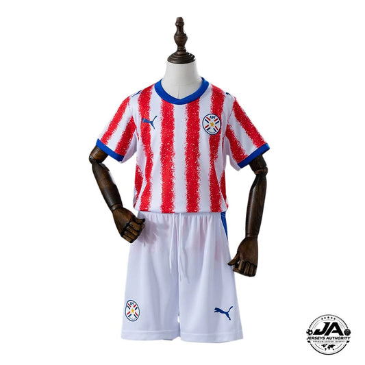 Paraguay Home 2026 Kit Kids - World Cup 2026