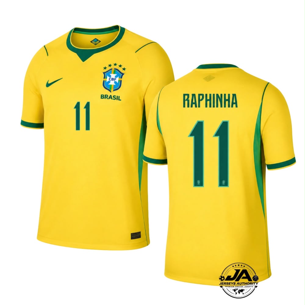 Brazil Raphinha #11 Home Fan Version World Cup 2026