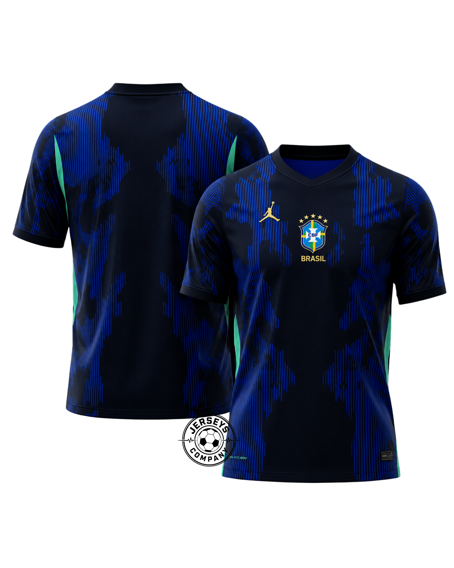 Brazil Away Blue 2026 Jordan Fan Version World Cup 2026