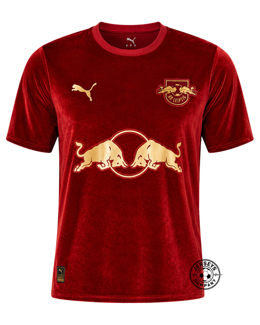 RB Leipzig Fan Jersey Christmas Special Edition 2024/25 Patches UCL UEFA Foundation (Official Printing)