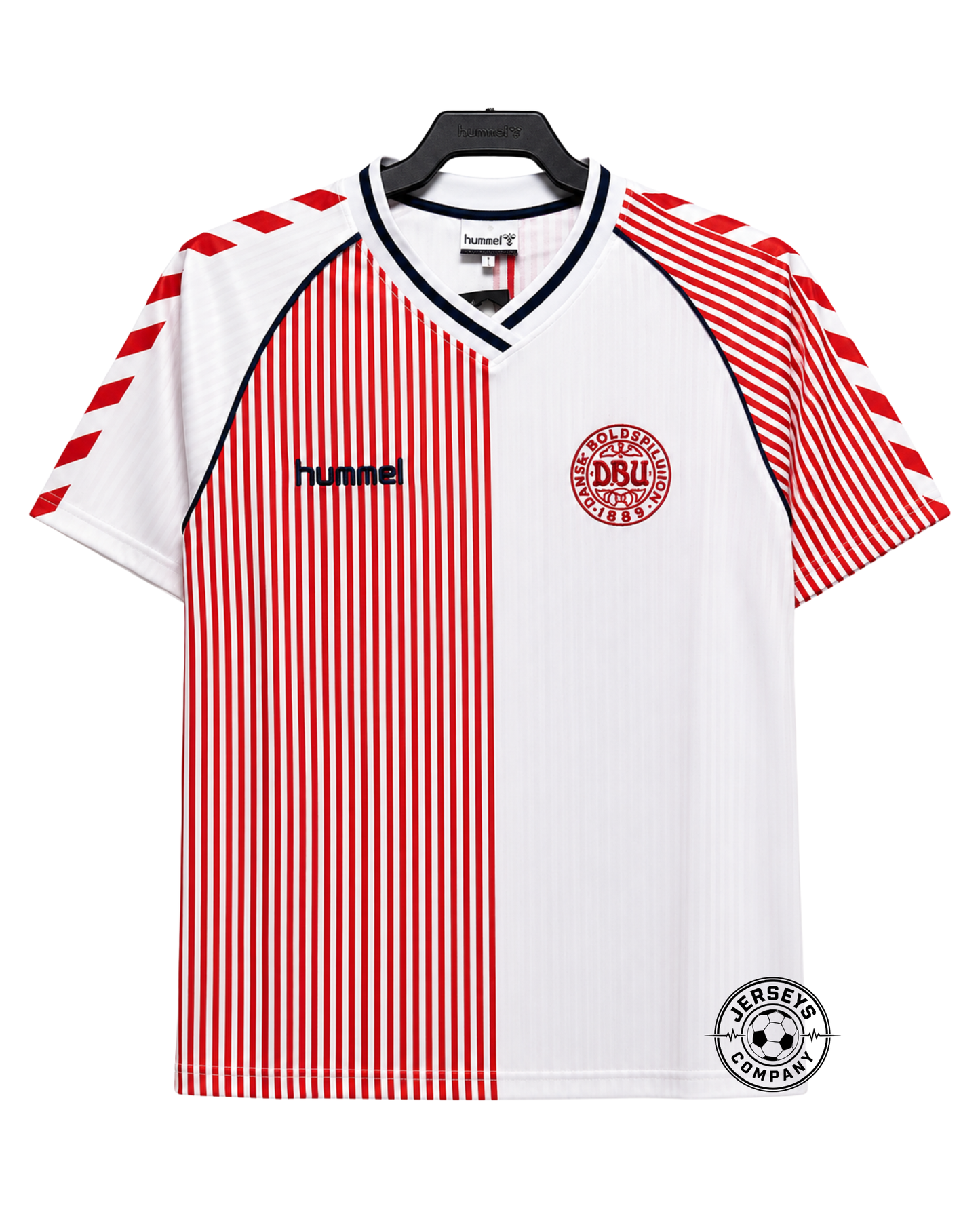 Denmark 1986 Away Jersey - Retro Version