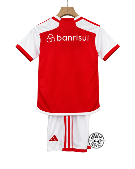 Uniforme Infantil Internacional I 2024/25 - Vermelho e Branco