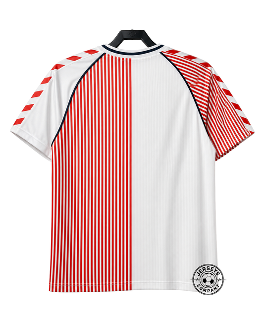 Denmark 1986 Away Jersey - Retro Version