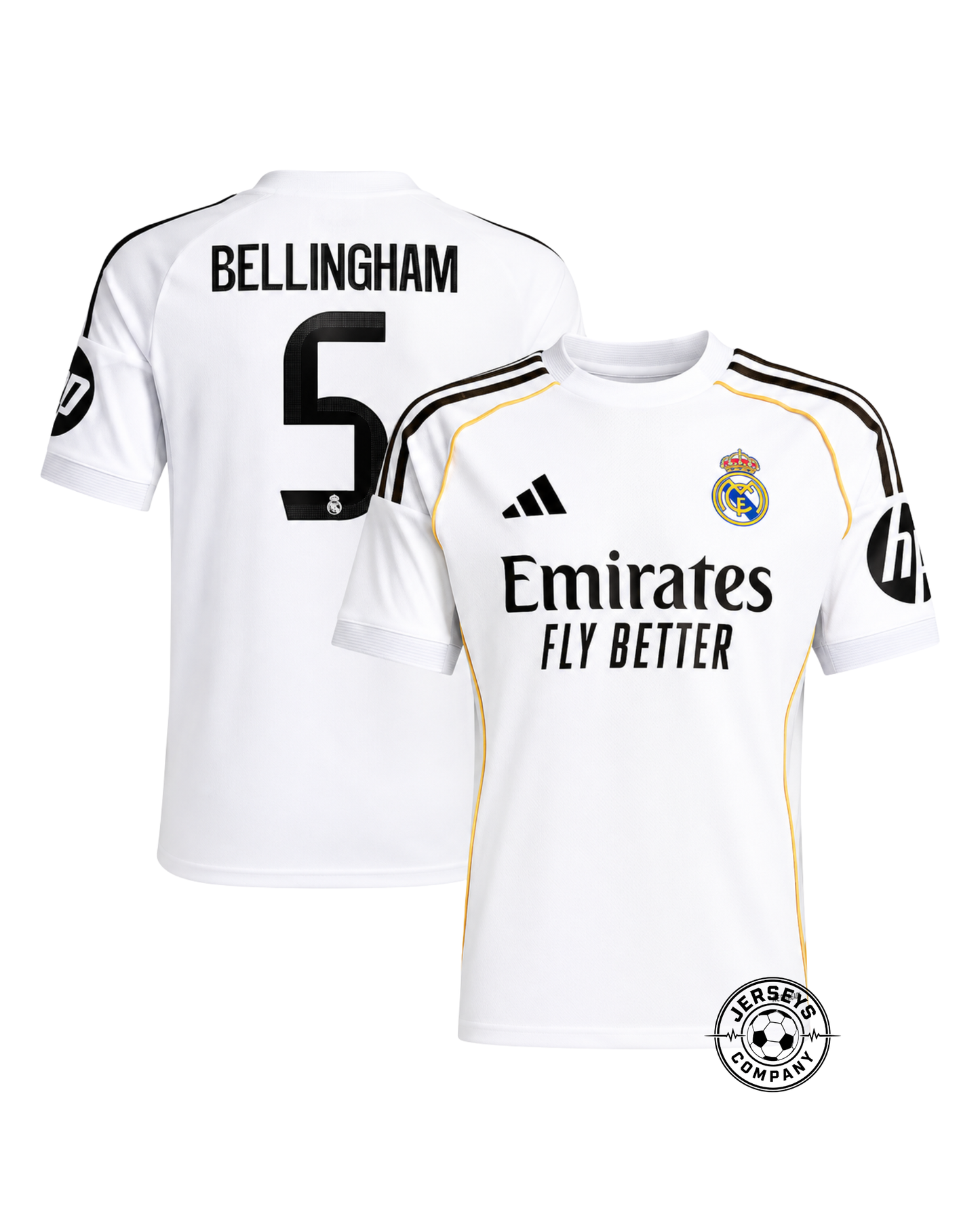 Real Madrid Home Jersey 2025/26 - Bellingham #5