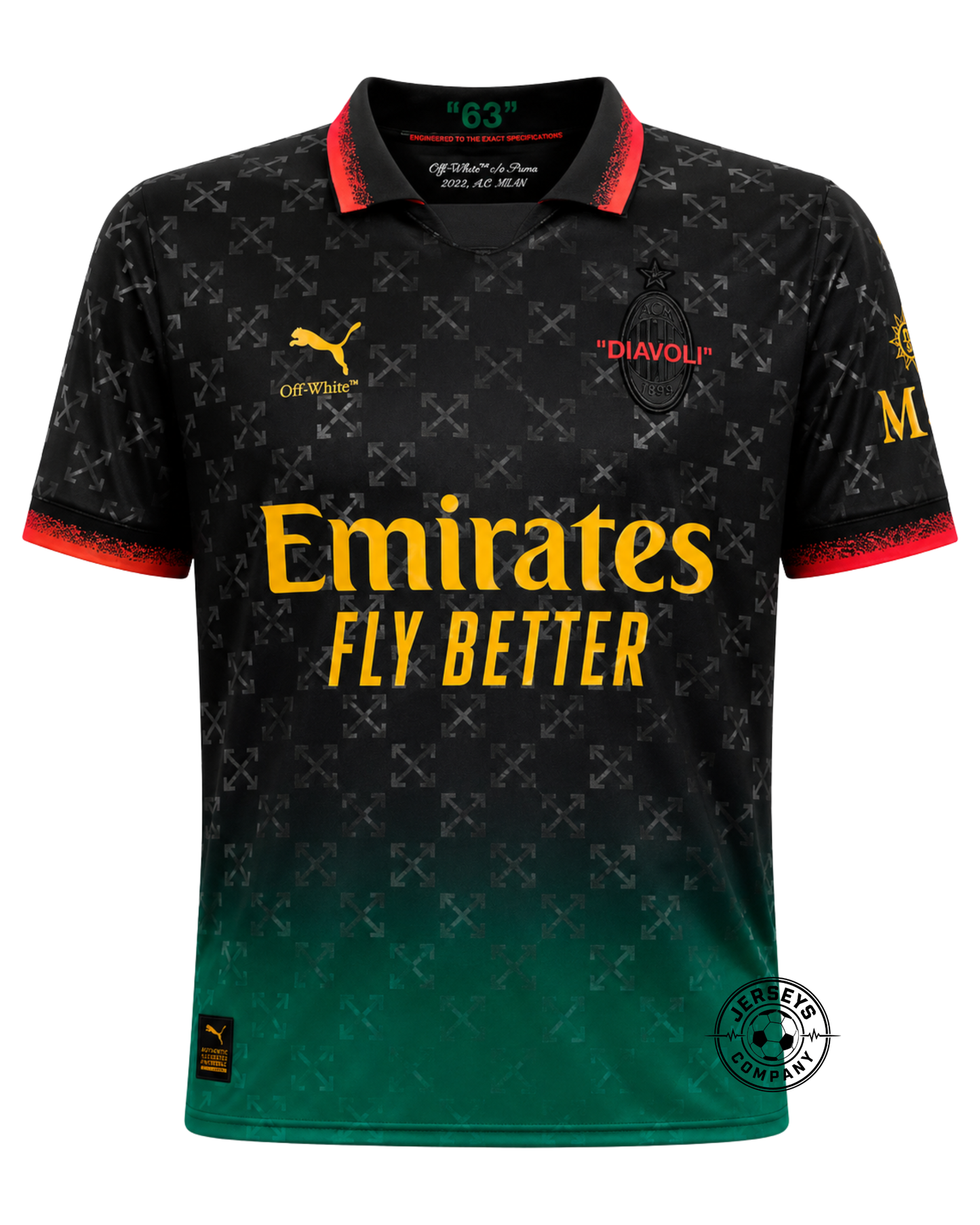 AC Milan Commemorative Edition Jersey 2025/26 Black - Fan Version
