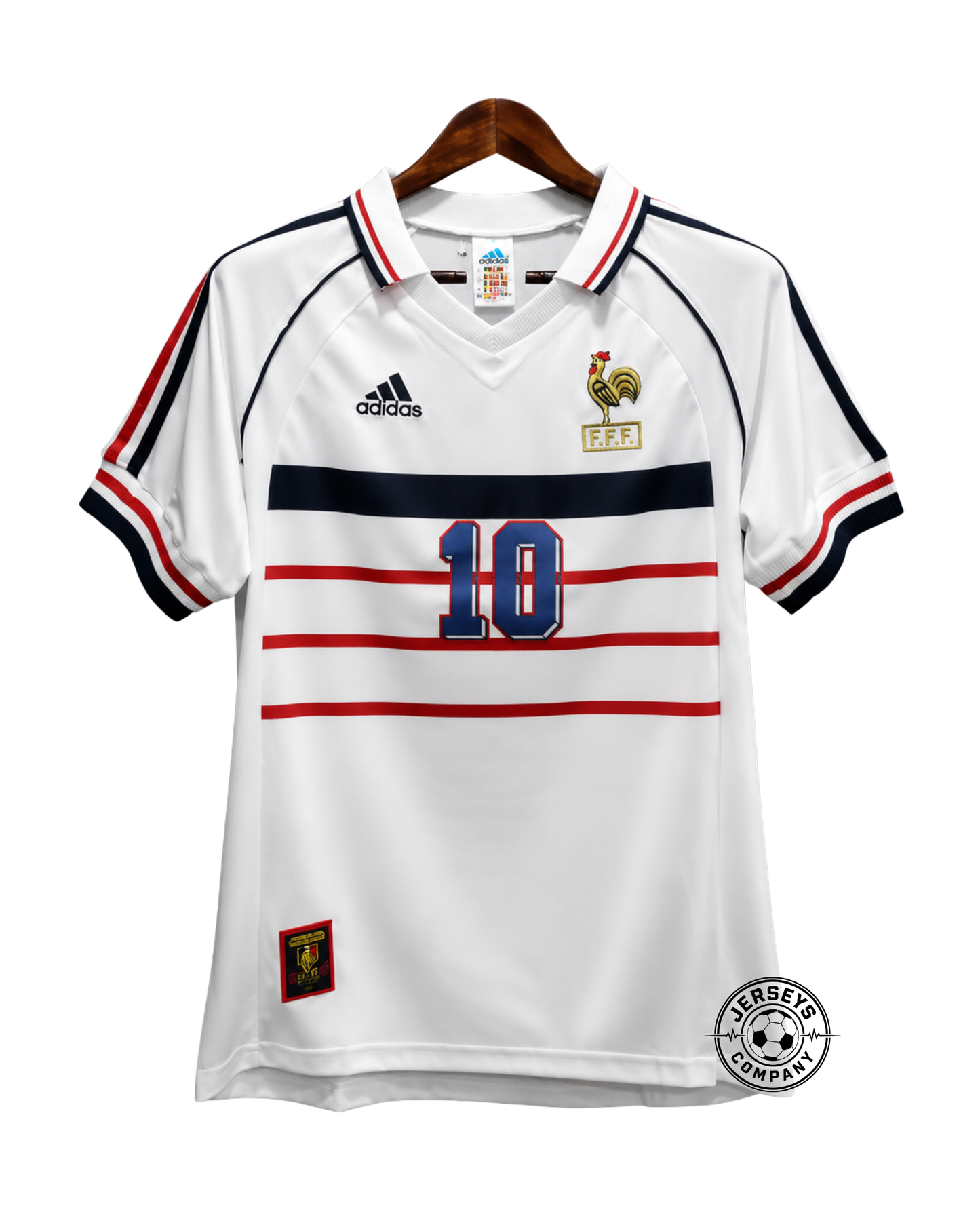 France 1998 World Cup Zidane #10 Away Jersey