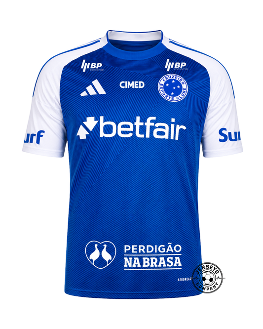 Camisa adidas Cruzeiro 2025/26 I Com Patrocínios