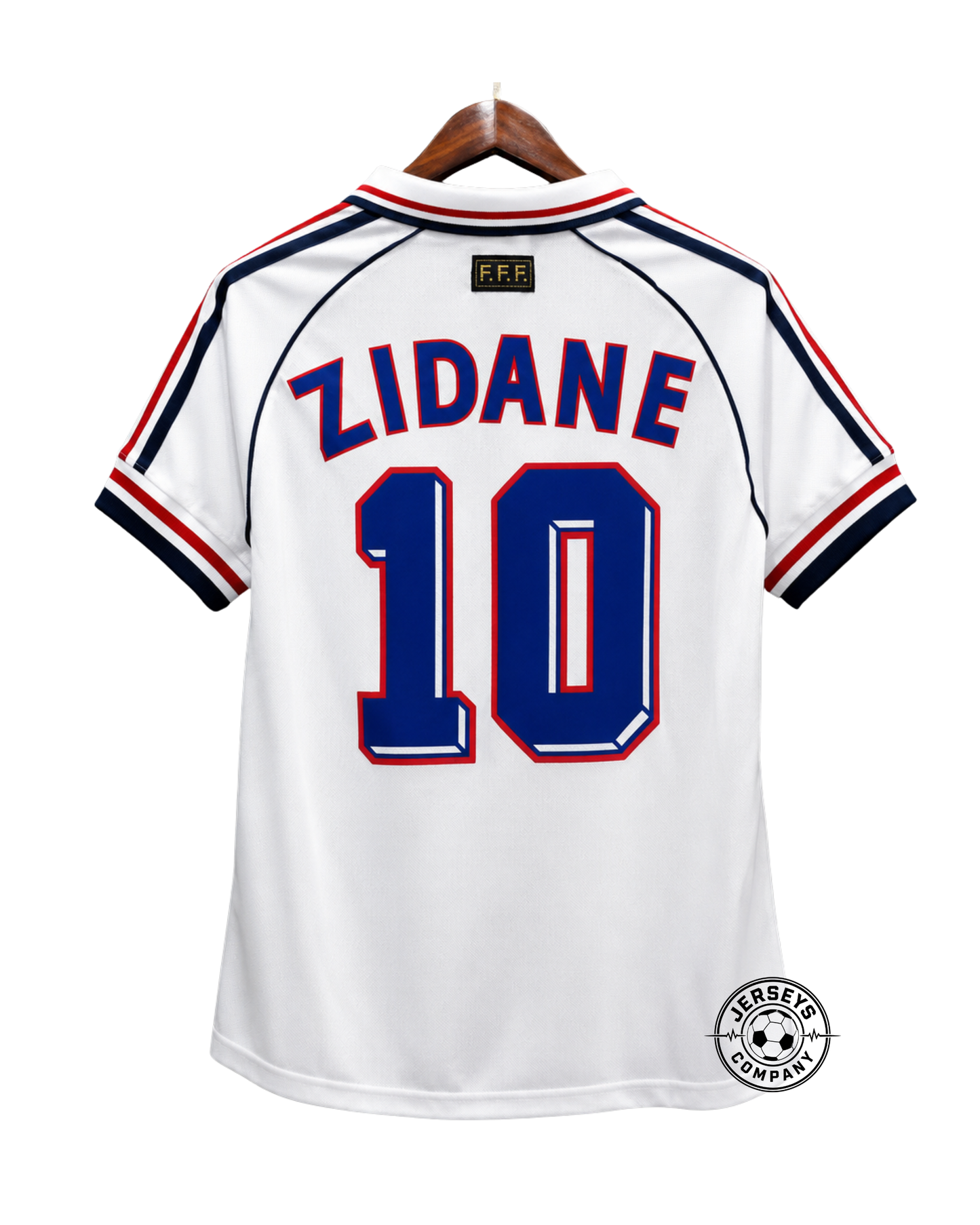 France 1998 World Cup Zidane #10 Away Jersey