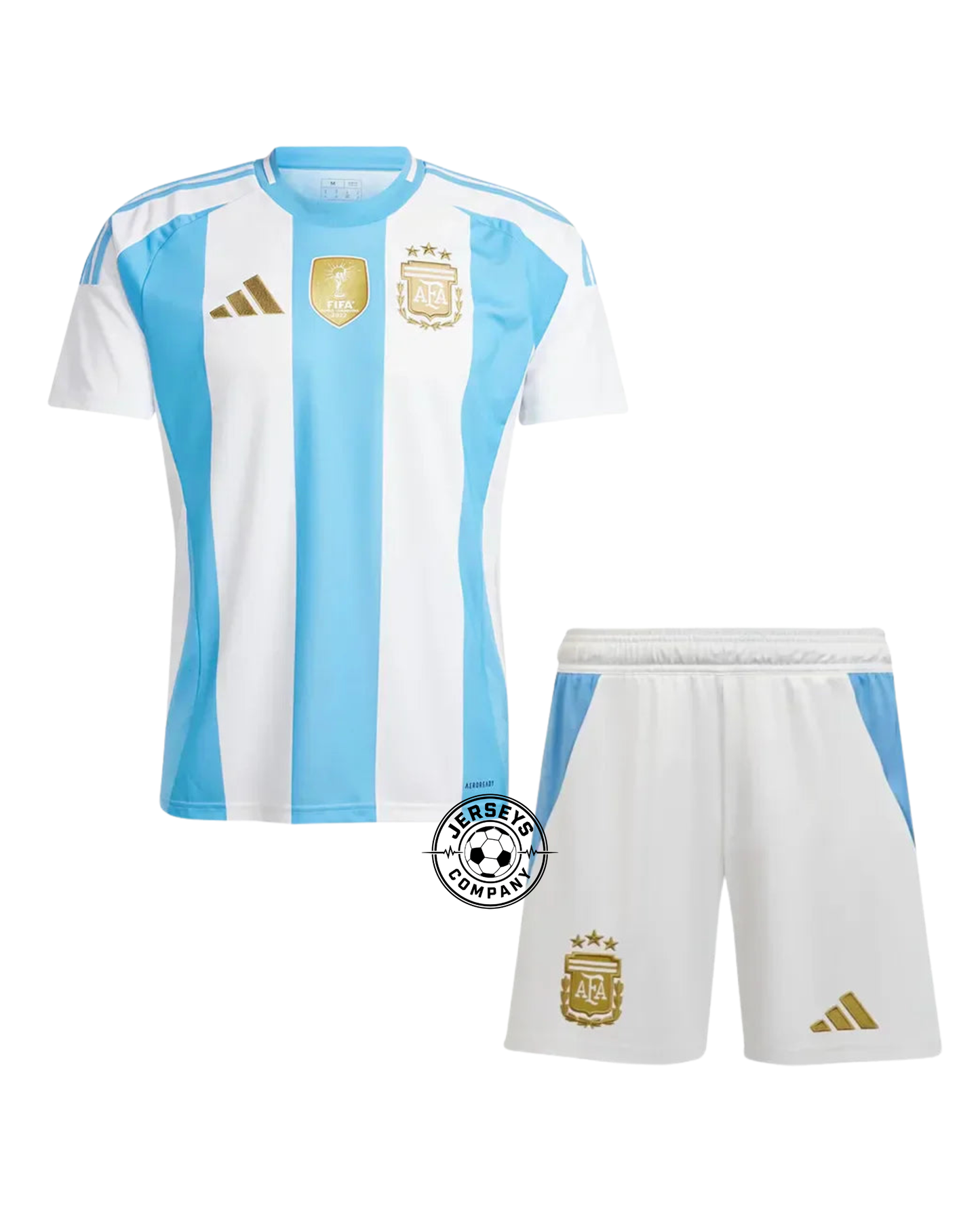 Argentina Home Kids Kit 2024 - Patch Fifa World Champions 2022