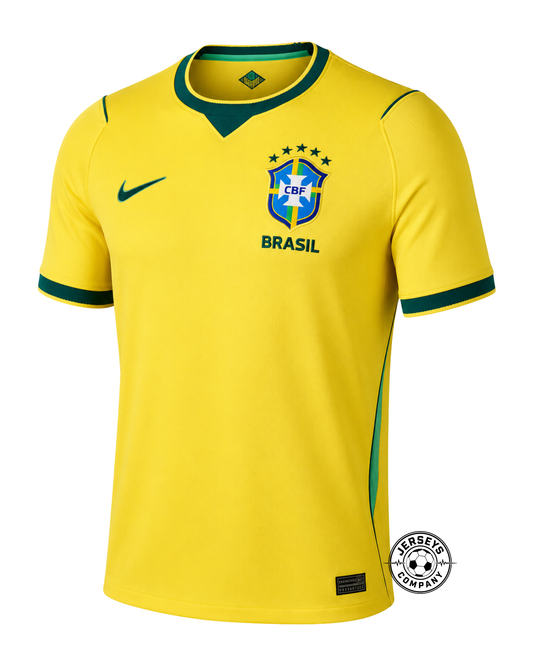 Brazil 2025/26 Home Jersey Player Version - Slim Fit
