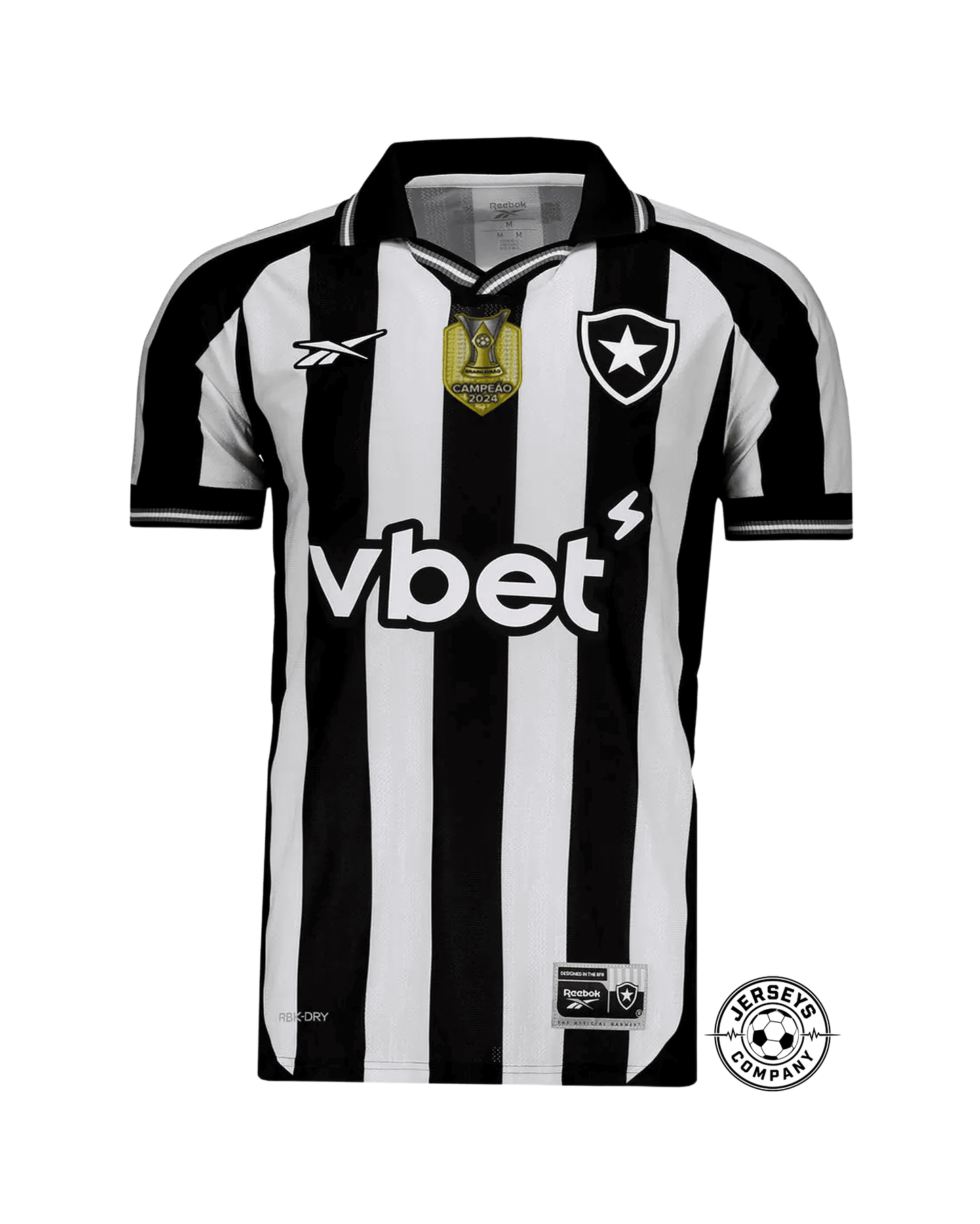 Botafogo Home Fan Jersey 2025/26 Patch Campeão Brasileirão 2024