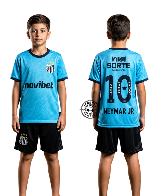Infantil Conjunto short e camisa do Santos retrô 2012