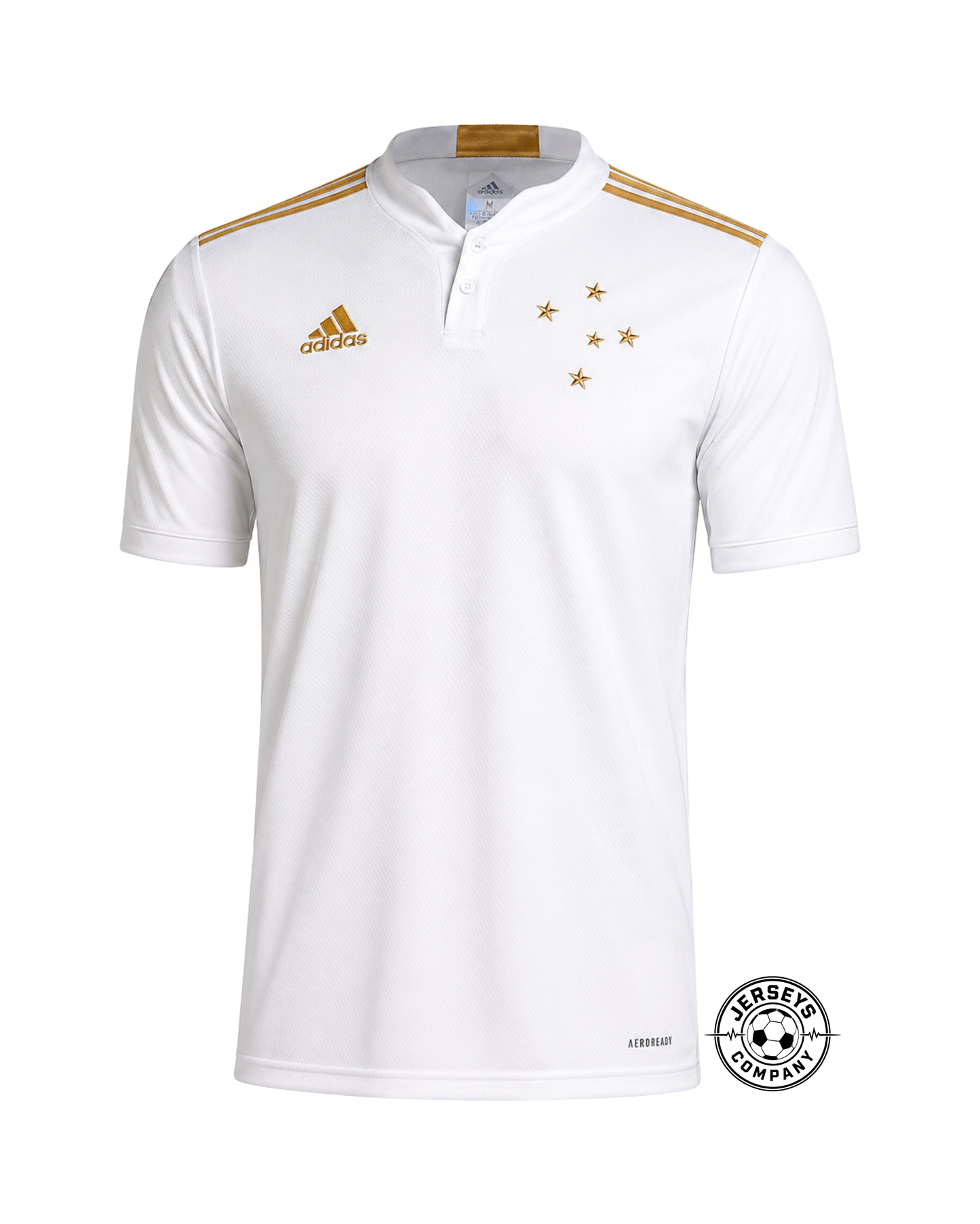 Camisa 2 Cruzeiro 21/22 Adidas - Branco+dourado