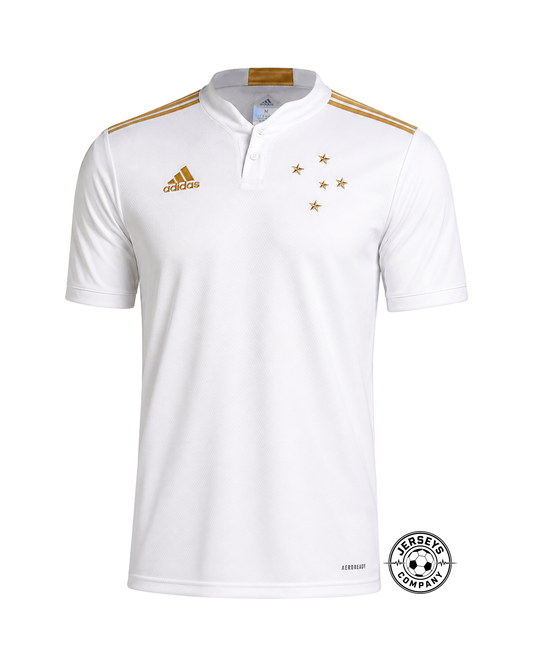 Camisa 2 Cruzeiro 21/22 Adidas - Branco+dourado
