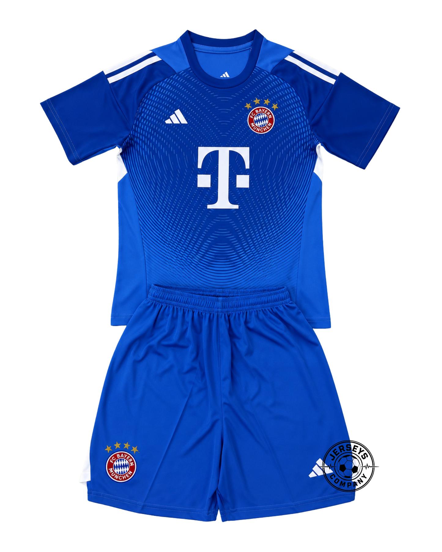 Bayern Munich 2025/26 Blue Goalkeeper Kids Kit