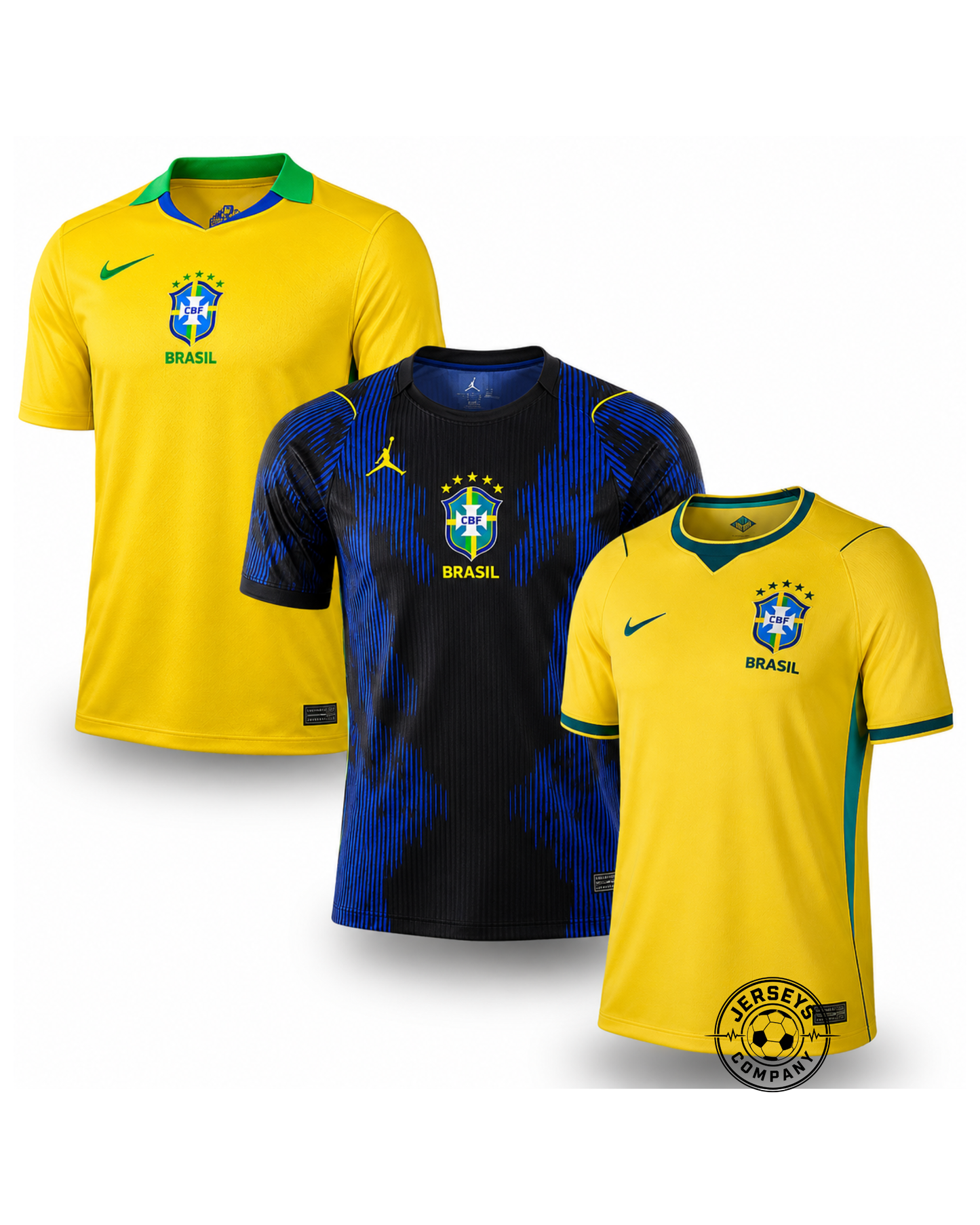Combo 3 Camisas do Brazil - Brasil - Fan Version