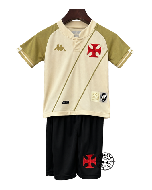 Conjunto Infantil Vasco III 2024/25 - Dourada