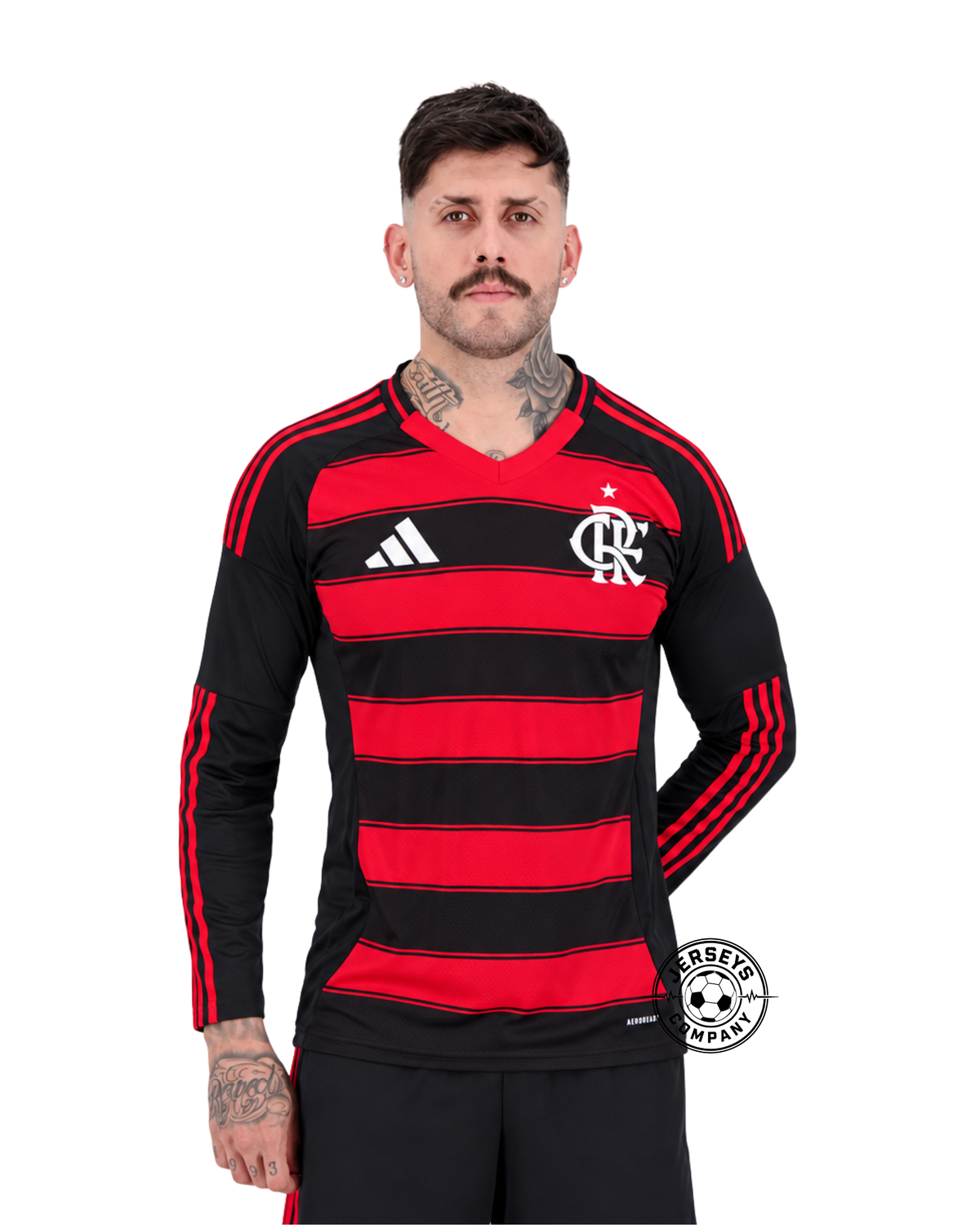 Camisa adidas Flamengo I 2025 Manga Longa
