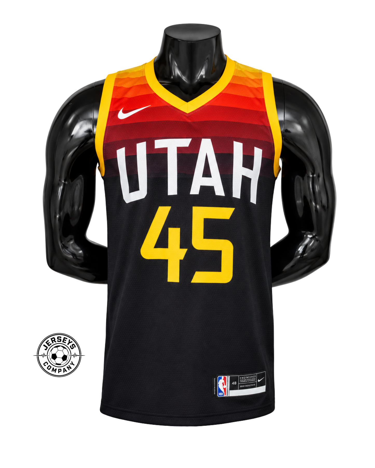 Utah Jazz Jersey - Black/Yellow - Nike