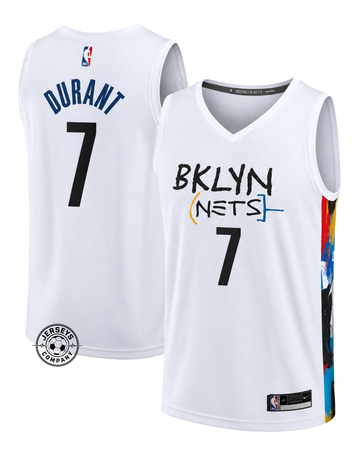 Kevin Durant Brooklyn Nets Fastbreak City Edition Jersey - White