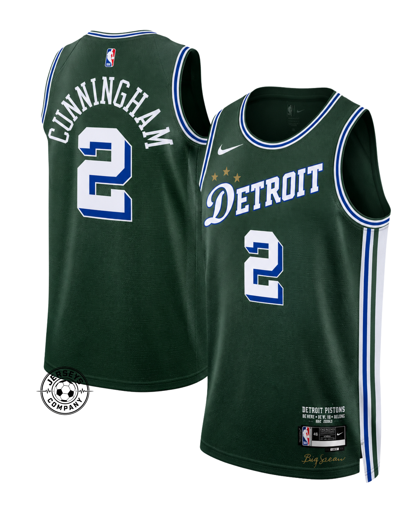 Cade Cunningham Detroit Pistons City Edition Jersey - Green