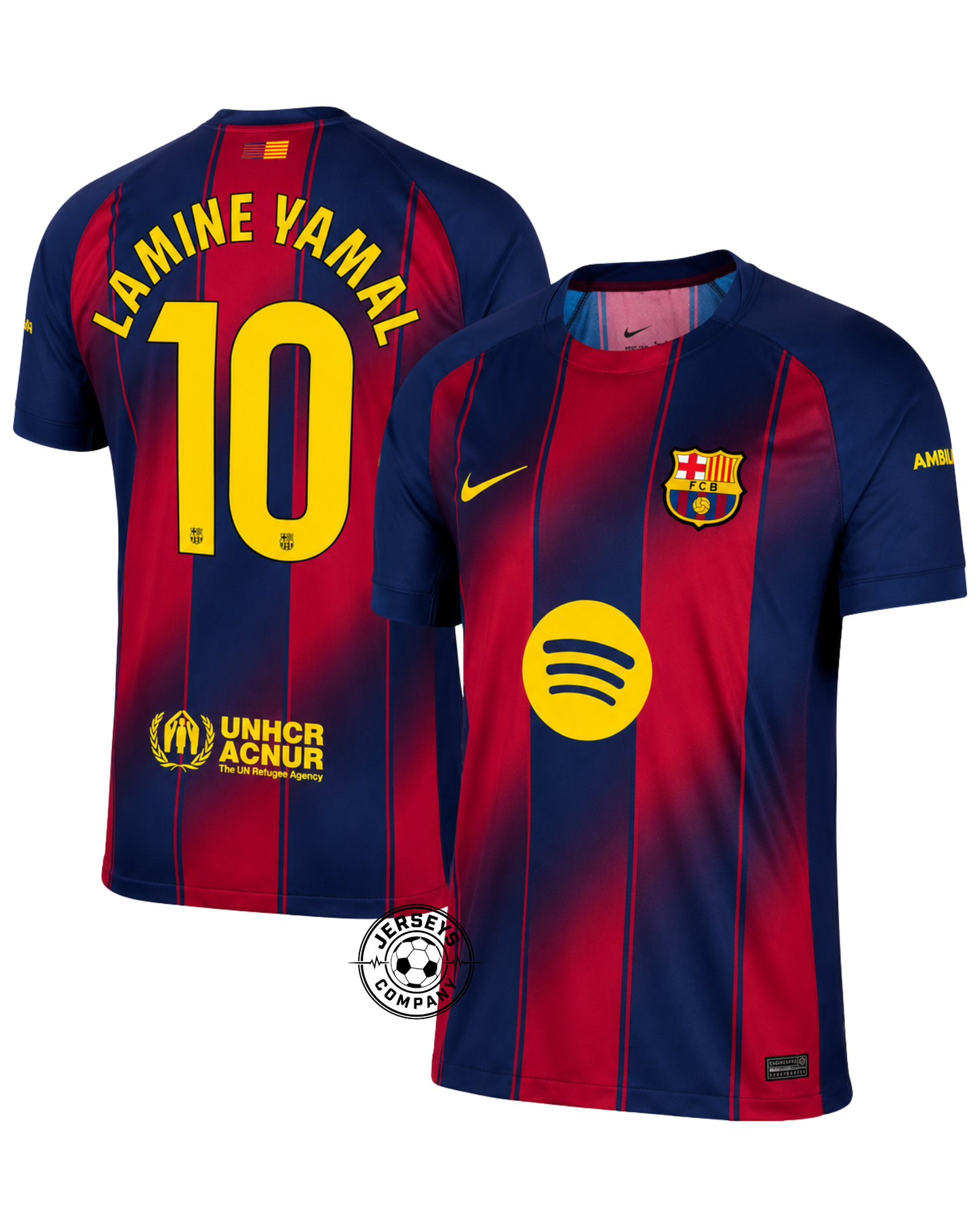 Lamine Yamal Barcelona 2025/26 Home Authentic Player - Slim Fit Jersey