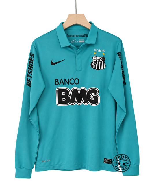 Camisa Santos Retrô 2012/2013 Azul Manga Longa