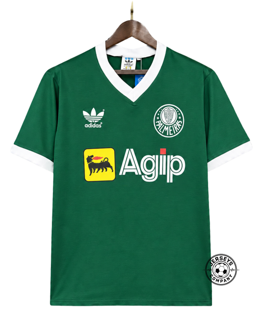 Camisa Palmeiras 1987/88 - Retrô Masculino - Verde AGIP