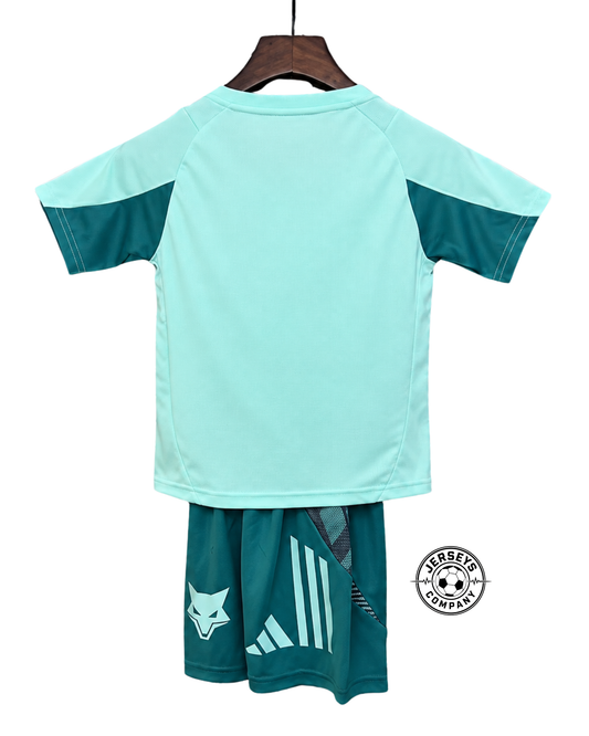 Conjunto Futebol Infantil Cruzeiro Treino Azul Claro 2025/26