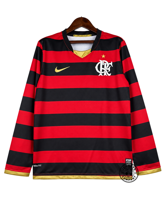Camisa Flamengo I 2008/09 Manga Longa Retrô