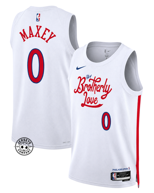 Tyrese Maxey Philadelphia 76ers City Edition Jersey - White