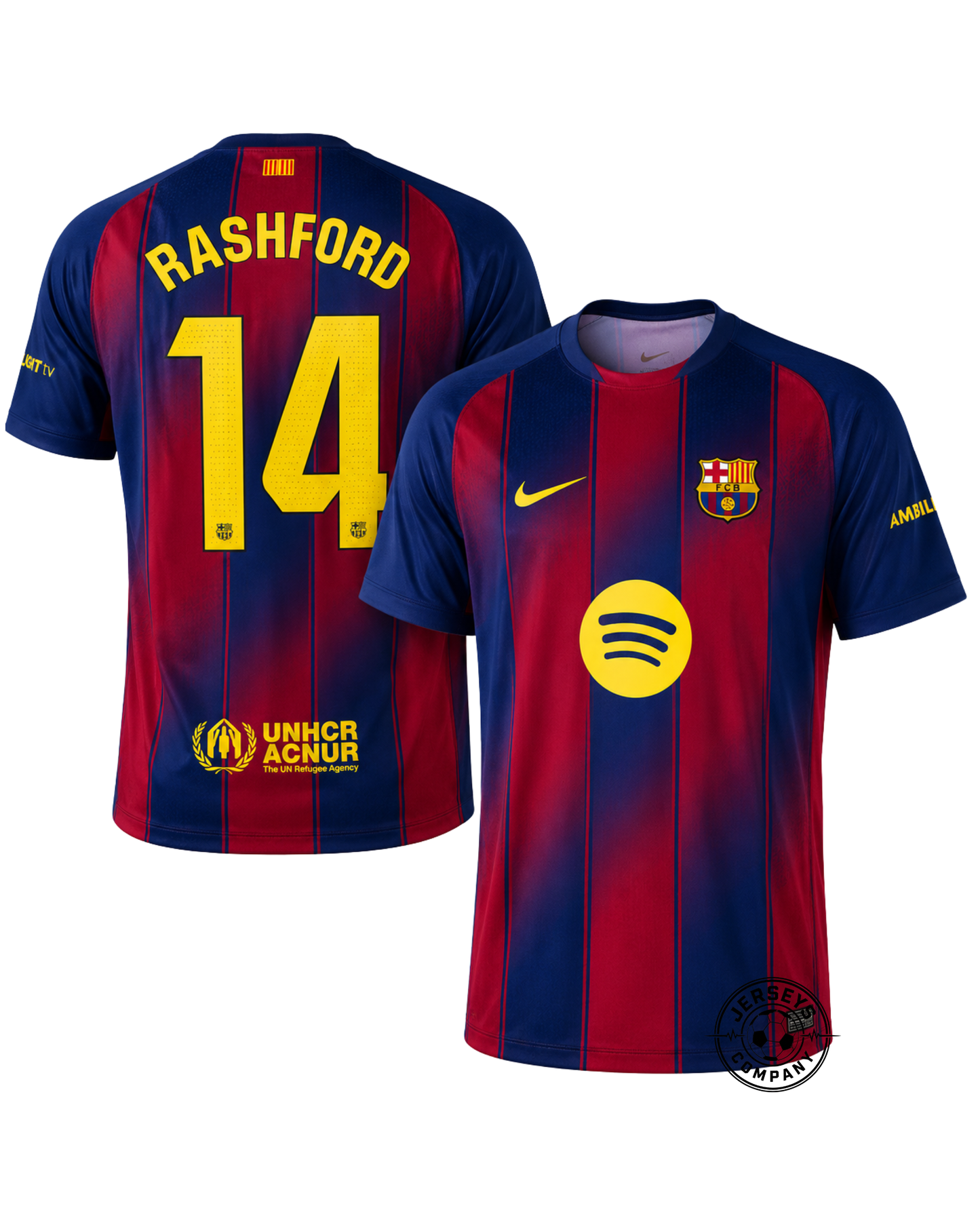 Barcelona Home Rashford 14 Home Fan Jersey 2025/26
