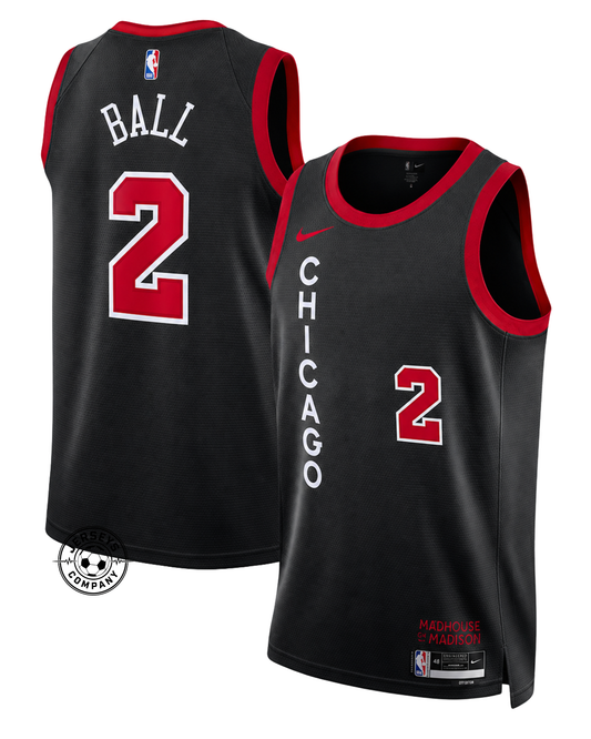 Lonzo Ball Chicago Bulls City Edition Jersey - Black
