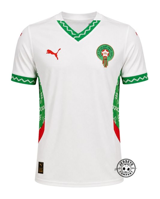 Morocco 25/26 Away Jersey - Player Version - Slim Fit