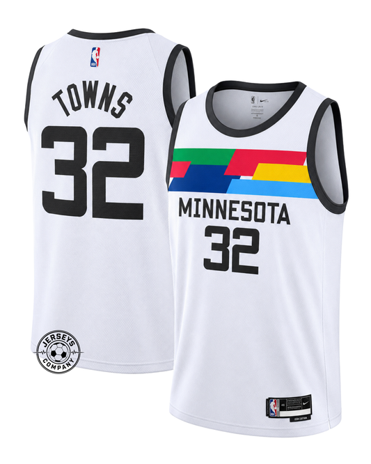 Anthony Edwards Minnesota Timberwolves Fastbreak City Edition Jersey - White