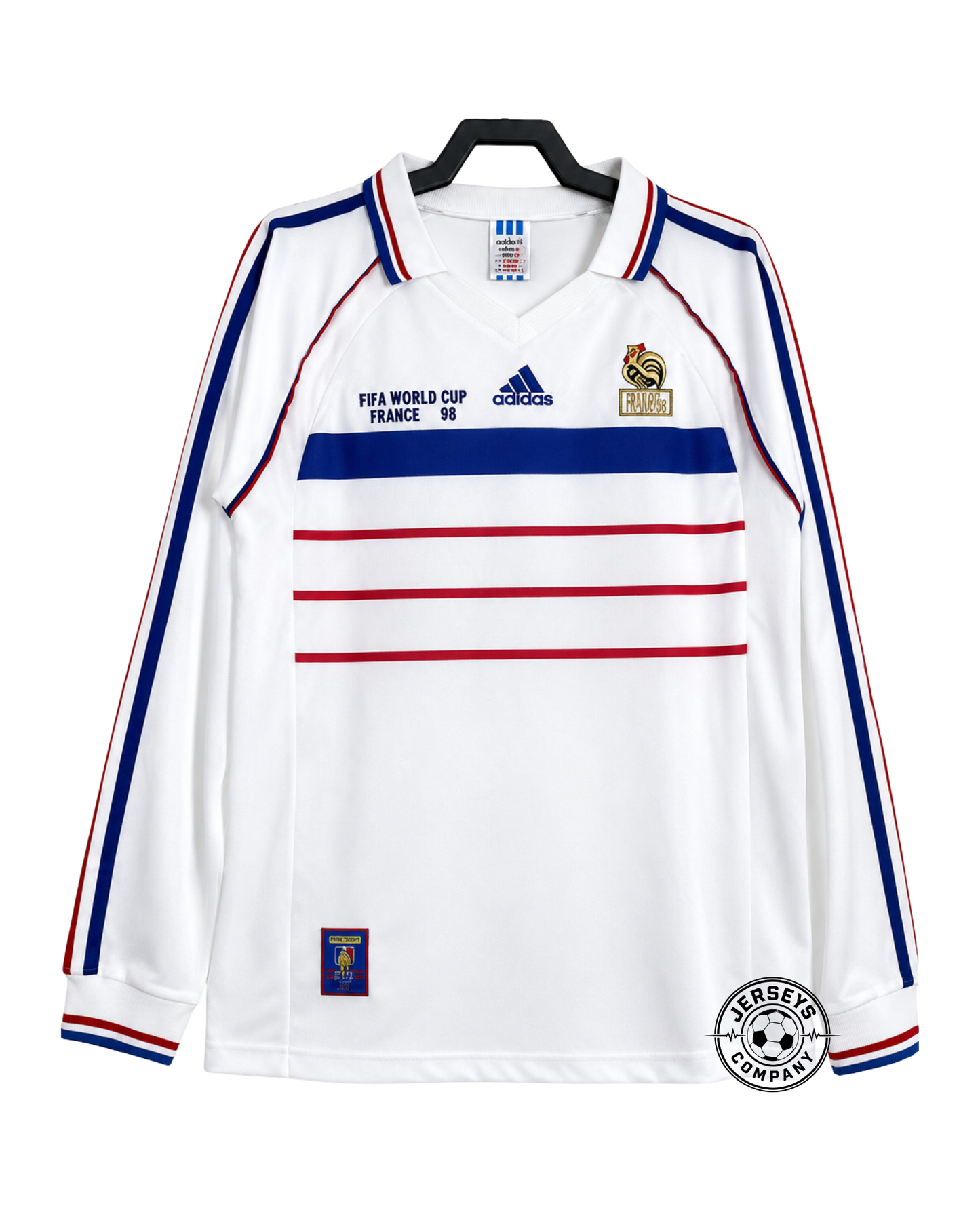 France 1998 Jersey - Long Sleeve Retro Version