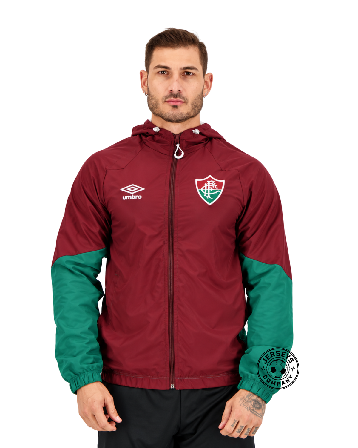 Jaqueta Umbro Fluminense Viagem 2023 Grena