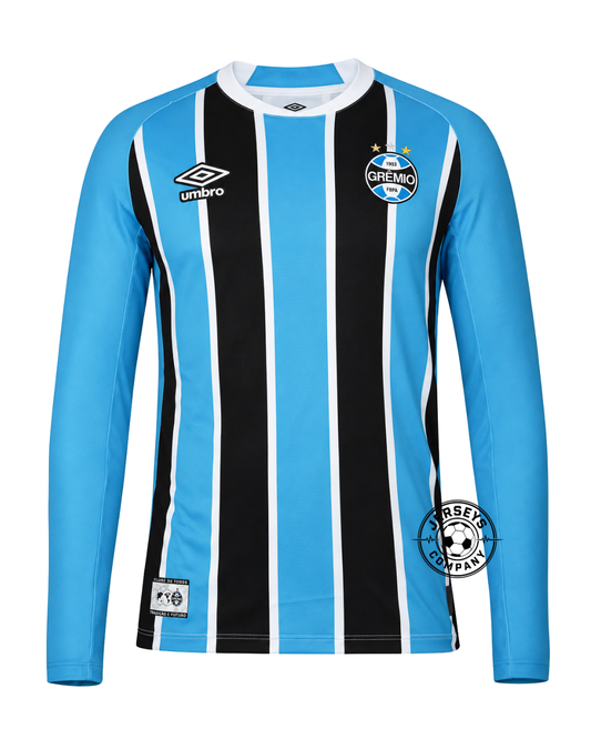 Camisa Grêmio Tricolor Longa 2025/2026 Torcedor