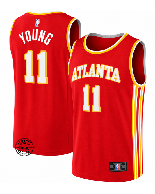 Trae Young Atlanta Hawks Icon Edition Jersey - Red