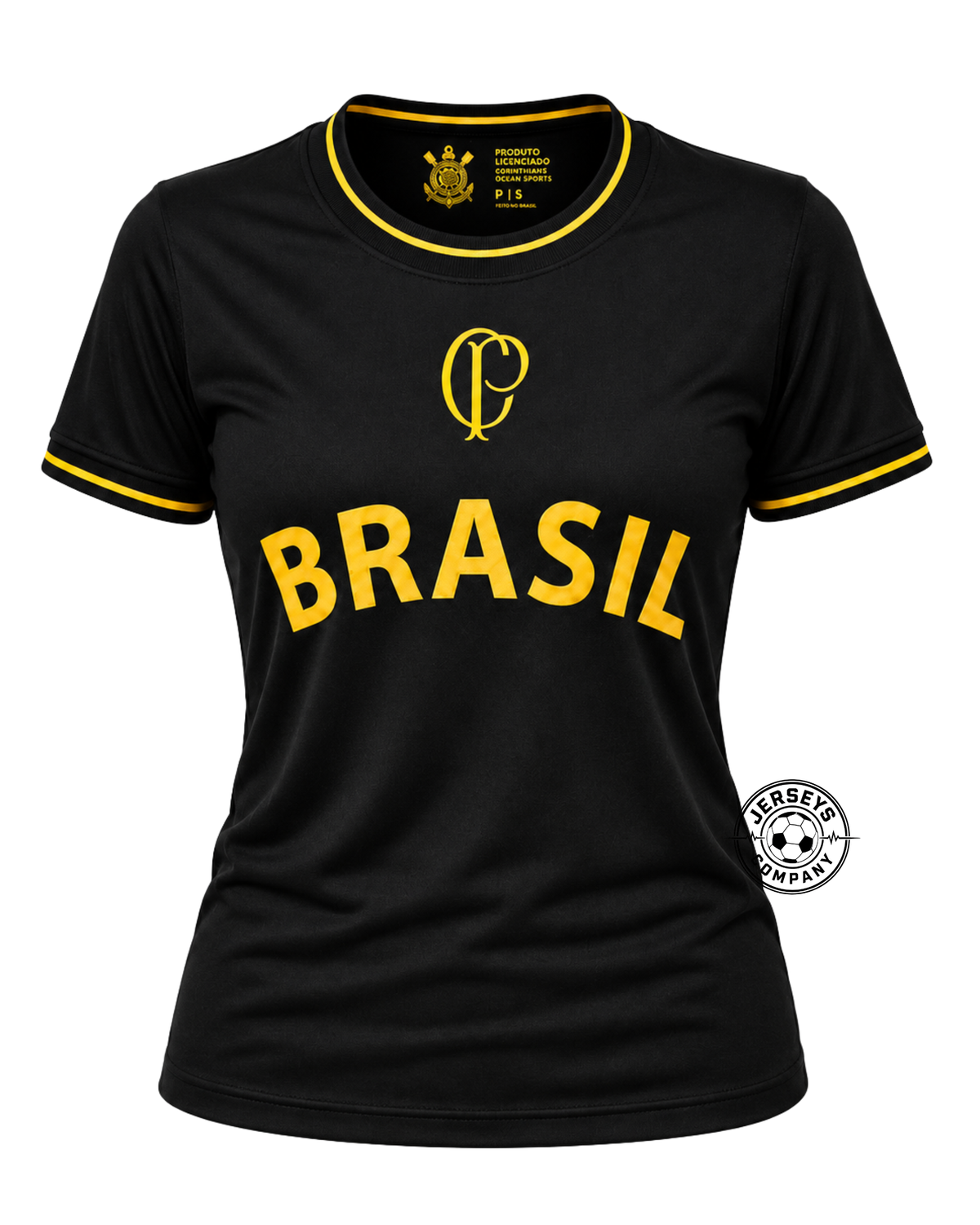 Camisa do Corinthians Especial Brasil Gold Coimbra - feminina