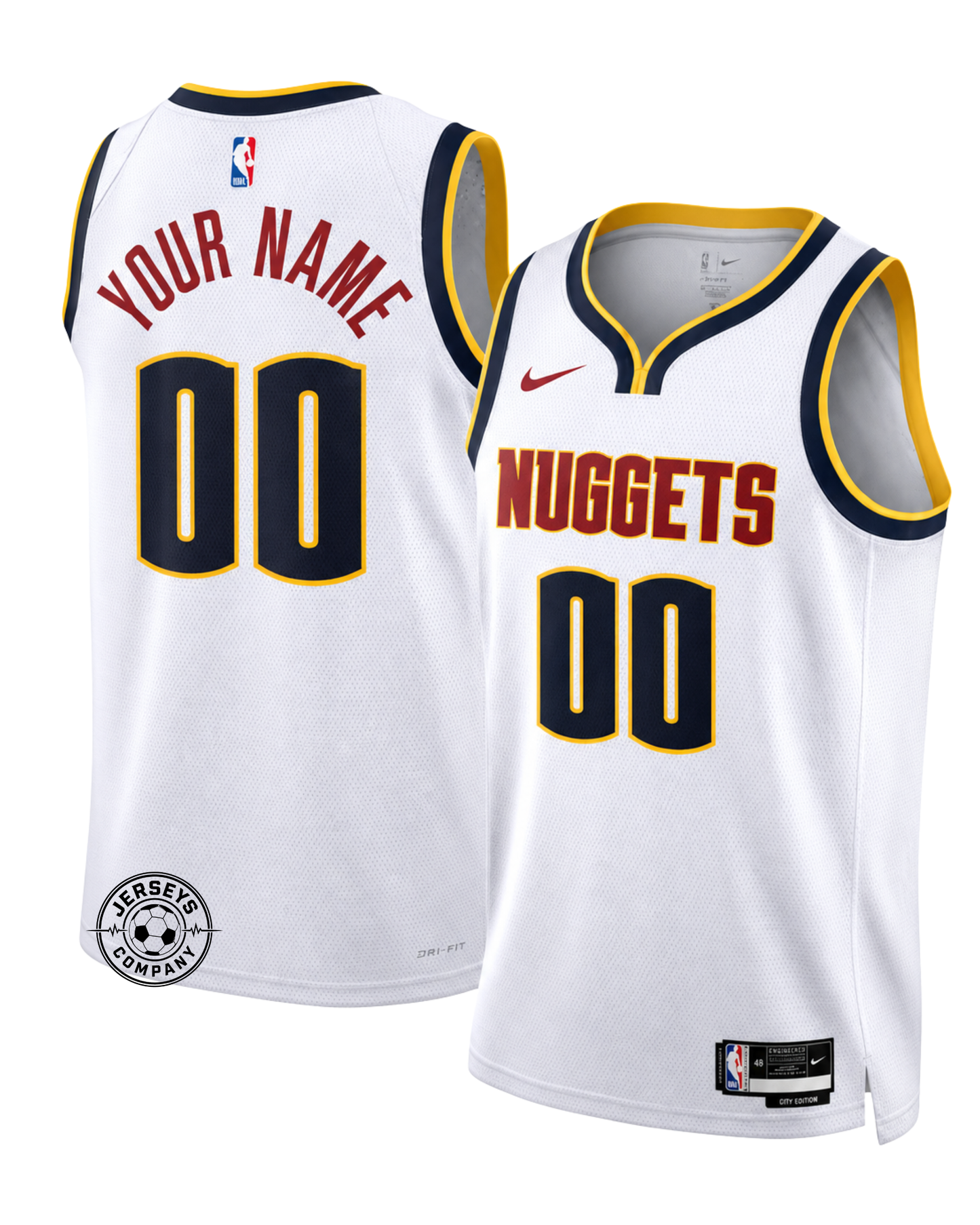 Denver Nuggets Association Edition Jersey - White