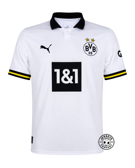 Borussia Dortmund Third 2024/25 Patches UCL UEFA Foundation (Official Printing)