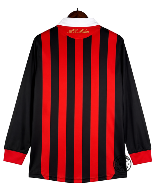 AC Milan 09/10 I Home Jersey - Long Sleeve Retro Version